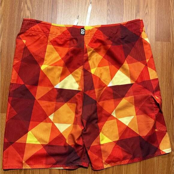 Rusty Board Shorts Check Plaid Mens 38 9" Beach Swim Trunks - Picture 2 of 6